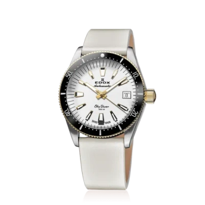 Pre-owned Edox Unisex 38mm Automatic Watch With Bonus Strap 80131-357jnc-bi