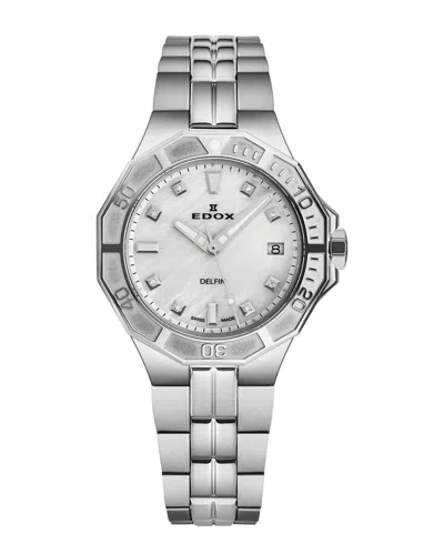 Edox Women's Delfin Watch In Silver
