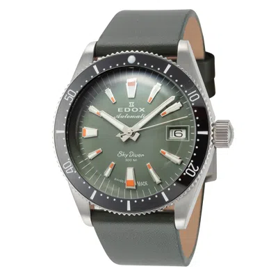 Edox Women's Skydiver 38mm Automatic Watch In Green