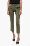 Edra Pleated Cigarette Pants In Green