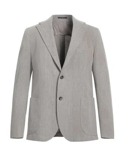 Eduard Dressler Man Blazer Grey Size 46 Wool, Cashmere, Elastane