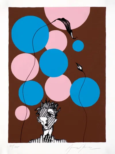 Eduardo Arranz-bravo De Laguna ''círculo'' Screenprint On Paper, 13'' X 10'' In Neutral
