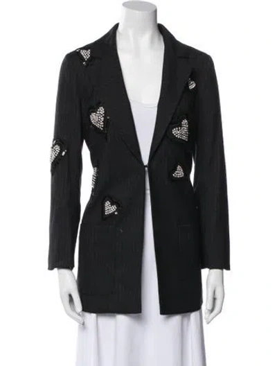 Pre-owned Edward Achour Blazer In Black