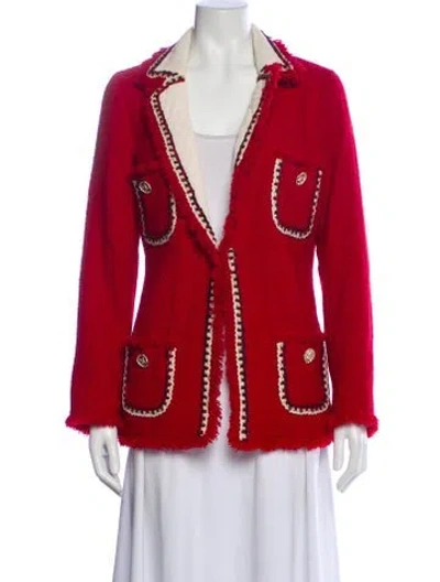 Pre-owned Edward Achour Blazer In Red