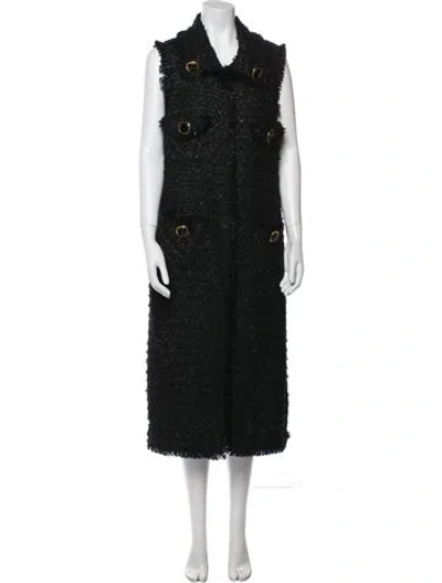Pre-owned Edward Achour Coat In Black