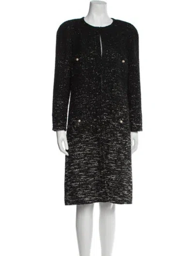 Pre-owned Edward Achour Coat In Black