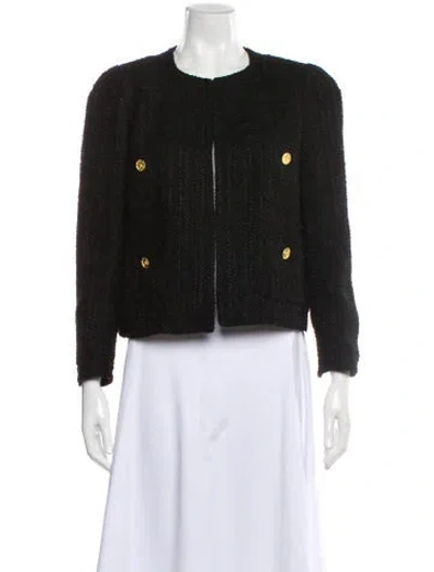 Pre-owned Edward Achour Crew Neck Sweater In Black