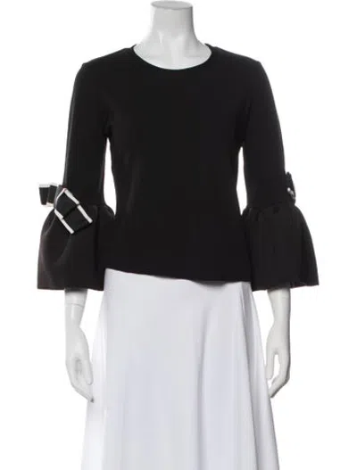 Pre-owned Edward Achour Crew Neck Sweater In Black