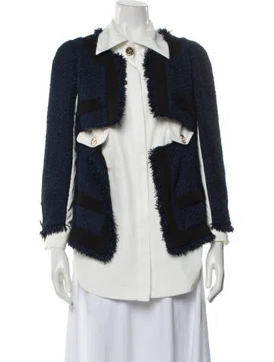 Pre-owned Edward Achour Denim Jacket In Blue