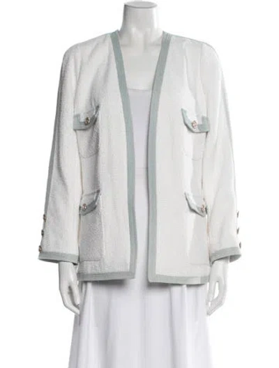 Pre-owned Edward Achour Evening Jacket In White