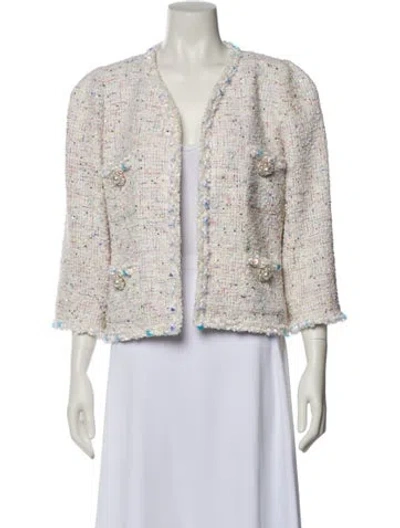 Pre-owned Edward Achour Jacket In White