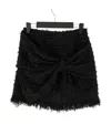Edward Achour Paris Bow Skirt In Black