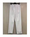 Edward Achour Paris High-waisted Casual Pants In Gray
