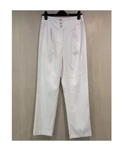 Edward Achour Paris High-waisted Casual Pants In Gray