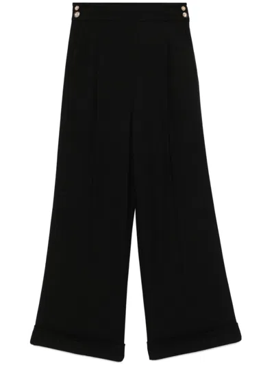 Edward Achour Paris Pleated Trousers In 黑色