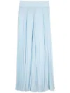 Edward Achour Paris Pleated Wide-leg Trousers In Blue