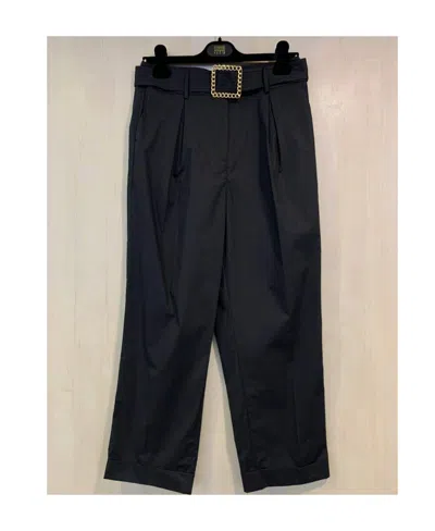 Edward Achour Paris Straight Casual Pants In Black
