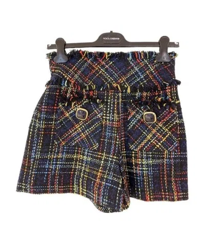 Edward Achour Paris Tweed Shorts In Black