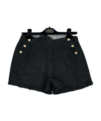 Edward Achour Paris Xiaoxiang Tasteless Shorts In Black