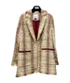 Edward Achour Paris Xiaoxiangfeng Weaves Leisure Jacket In Nude