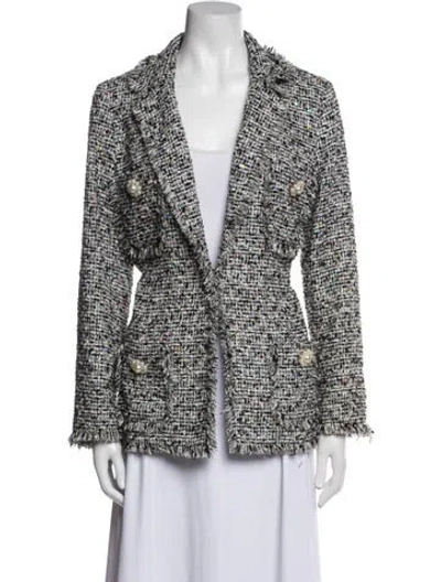 Pre-owned Edward Achour Printed Blazer In Multi