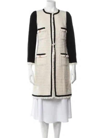 Pre-owned Edward Achour Tweed Dress In Neutrals