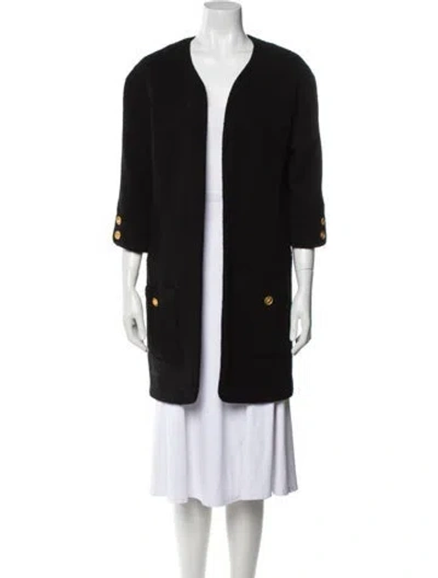 Pre-owned Edward Achour Wool Evening Jacket In Black