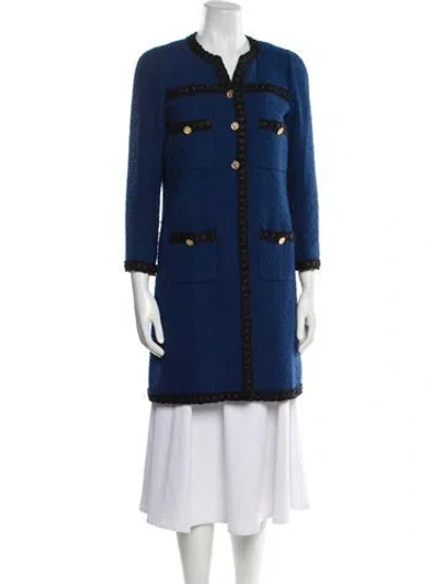 Pre-owned Edward Achour Wool Jacket In Blue