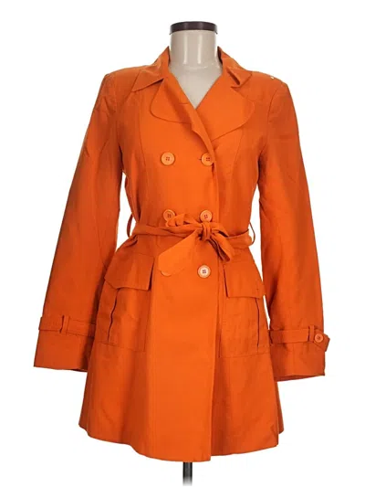 Pre-owned Edward An Trenchcoat In Orange