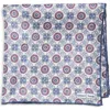 Edward Armah Floral Lattice Silk Pocket Square In White