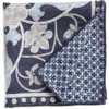 EDWARD ARMAH EDWARD ARMAH PAISLEY VINE REVERSIBLE SILK POCKET SQUARE