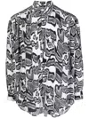 Edward Crutchley Abstract-pattern Long-sleeve Shirt