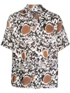 Edward Crutchley Abstract-pattern Short-sleeve Shirt In White