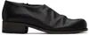 Edward Cuming Black Adam Signature Edition Bubble Toe Zip On Loafers In Black