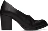 Edward Cuming Black Adam Signature Edition Leather Slip-on Heels In Black