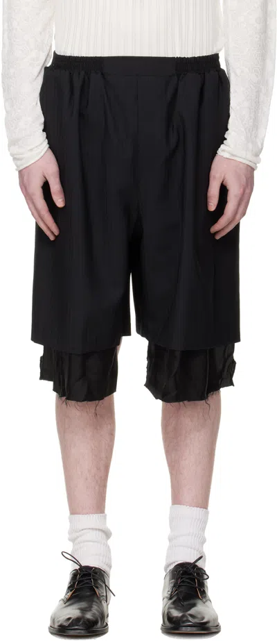 Edward Cuming Black Exploded Lining Shorts