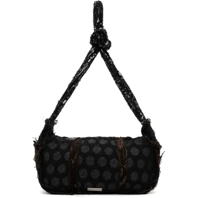 Edward Cuming Black Fallas Bag In Jacquard Mix/sequin