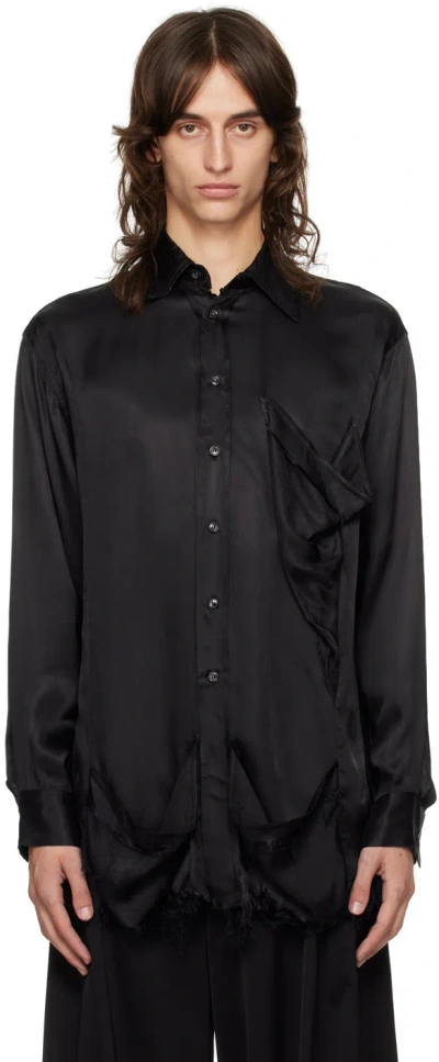 Edward Cuming Black Fringefall Shirt