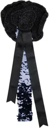 Edward Cuming Black Pésame Artisanal Brooch In Black