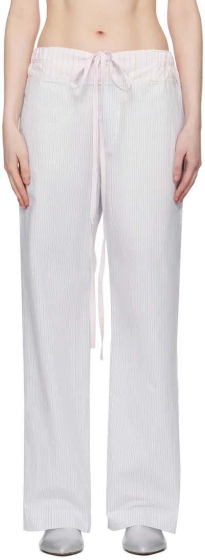EDWARD CUMING BLUE PATCHWORK TROUSERS