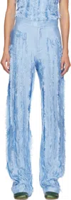 Edward Cuming Blue Scratch The Itch Trousers In Blue