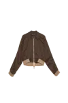 Edward Cuming Bottom Heavy Tech Bomber Jacket Brown