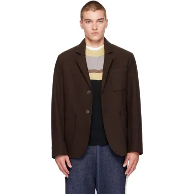 Edward Cuming ブラウン Raw Soft テーラードジャケット In Brown