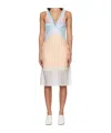 Edward Cuming Chaos Deep V-neck Dress In Multi