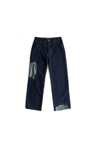 Edward Cuming Circle Inset Dark Wash Jeans