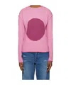 Edward Cuming Circle Long Sleeve T-shirt In Pink