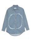 Edward Cuming Circle Shirt Jacket In Blue