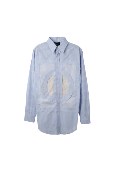 Edward Cuming Collage Shirt Blue