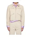 Edward Cuming Beige Spread Collar Jacket In Neutral