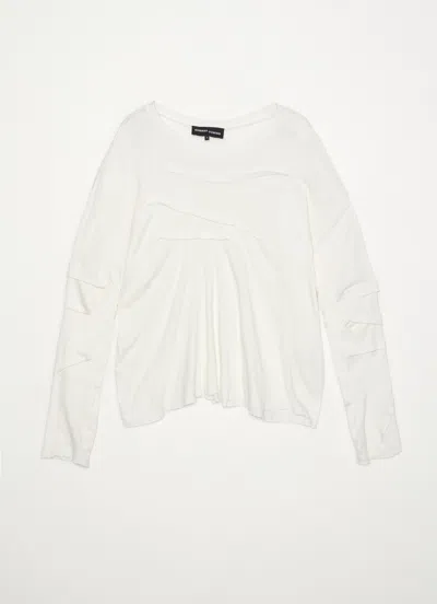 Edward Cuming Dart Long Sleeve T-shirt White